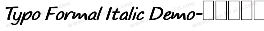 Typo Formal Italic Demo字体转换